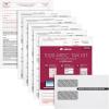 Adams 1099 MISC Forms 2021, Tax Kit for 12 Recipients, 5 Part Laser 1099 Forms, 3 1096, Self Seal Envelopes & Tax Forms Helper Online (TXA12521-MISC)(2021 (Old Version))
