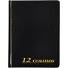 Adams Account Book, 7 x 9.25 Inches, Black, 12-Columns, 80 Pages (ARB8012M)(7″ x 9-1/4″)