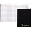 Adams Account Book, 7 x 9.25 Inches, Black, 12-Columns, 80 Pages (ARB8012M)(7″ x 9-1/4″ (Pack of 6))