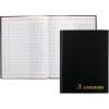 Adams Account Book, 7 x 9.25 Inches, Black, 3-Columns, 80 Pages (ARB8003M)(6 PACK)
