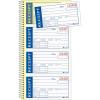 Adams Write n’ Stick Receipt Book, 2-Part, Carbonless, White/Canary, 5-1/4″ x 11″, Spiral Bound, 200 Sets per Book, 4 Receipts per Page (SC1152WS)(5-1/4″ x 11″ (Overall)  2-3/4″ x 4-3/4″ (Receipts))