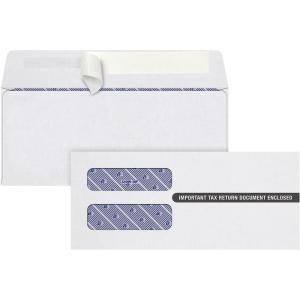 Adams 3 Up 1099 Envelopes, For 1099 NEC, Self Seal Double Window Security Envelopes, 3-3/4″ x 8-3/4″, 50 Per Pack (TXA1099PS-3)