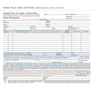 Adams Bill of Lading Short Form, 8.5 X 7.5 Inches, 3-part, 50-forms, White (9013)(8-1/2″W x 7″L (Pack of 7))