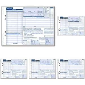 Adams Garage Repair Order Forms, 8.5 x 11.44 Inches, 3 Part, 50 Sets, White and Canary, (GT3810)(50 Sets (Pack of 5))