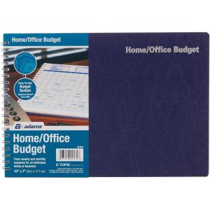 Adams Home Office Budget Book, Weekly/Monthly Format, 10 x 7 Inches, White (AFR31),ABFAFR31(10 x 7 Inches)