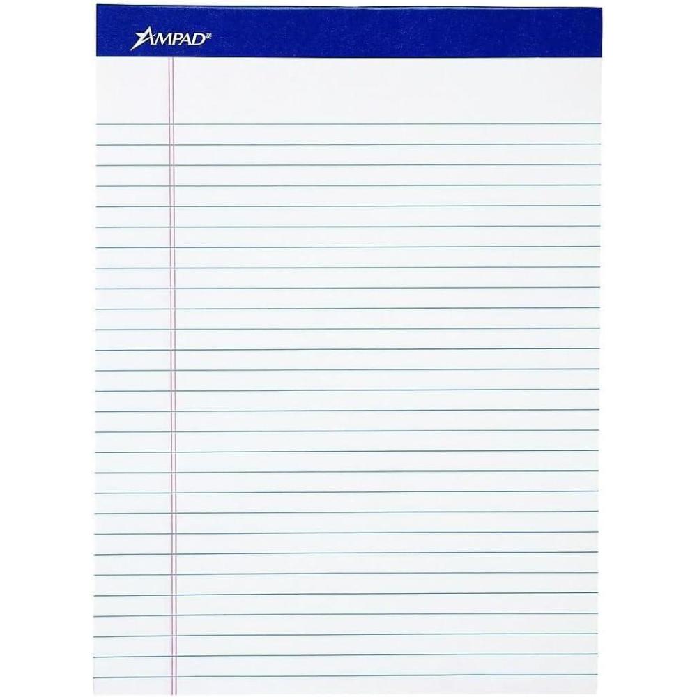 image:imageAmpad Perforated Pad 812 x 1134 White Legal Ruling 50 Sheets per Pad 20360