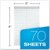 Ampad 25472 Spiral Steno Book, Gregg, 6 x 9, 15 lb, White, 70 Sheets