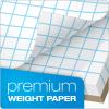 Ampad Evidence Quadrille Pad, Size 8-1/2 x 11, White Paper, 4×4 Quad Ruling, 20 Pound Premium Stock Paper, 50 Sheets Per Pad (22-000) (10 Pads)(3 Pads)