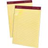 Ampad Gold Fibre Letter Size Perforated Pads, 8 1/2 x 11 3/4 Inches, Legal Ruling, Canary Paper, 50 Sheets Per Pad, 12 Pack (20-020)