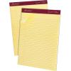 Ampad Gold Fibre Letter Size Perforated Pads, 8 1/2 x 11 3/4 Inches, Legal Ruling, Canary Paper, 50 Sheets Per Pad, 12 Pack (20-020)