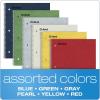 Ampad Single Wire Notebook, Size 11 x 9, 1 Subject, Assorted Covers, 100 Sheets, College Ruled (Pack of 6) (25-009)