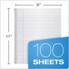 Ampad Single Wire Notebook, Size 11 x 9, 1 Subject, Assorted Covers, 100 Sheets, College Ruled (Pack of 6) (25-009)