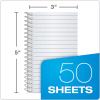 Ampad Wirebound Pocket Memo Book, College Rule, 5 x 3, White, 50 Sheets Per Pad, Assorted Colors (25-095)
