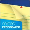Ampad Writing Pads, 8.5 x 11.75, 2 hole drilled, Wide Ruled, Canary, 50 Sheets (TOP20-221)