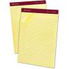 Ampad Gold Fibre Letter Size Perforated Pads, 8 1/2 x 11 3/4 Inches, Legal Ruling, Canary Paper, 50 Sheets Per Pad, 12 Pack (20-020)