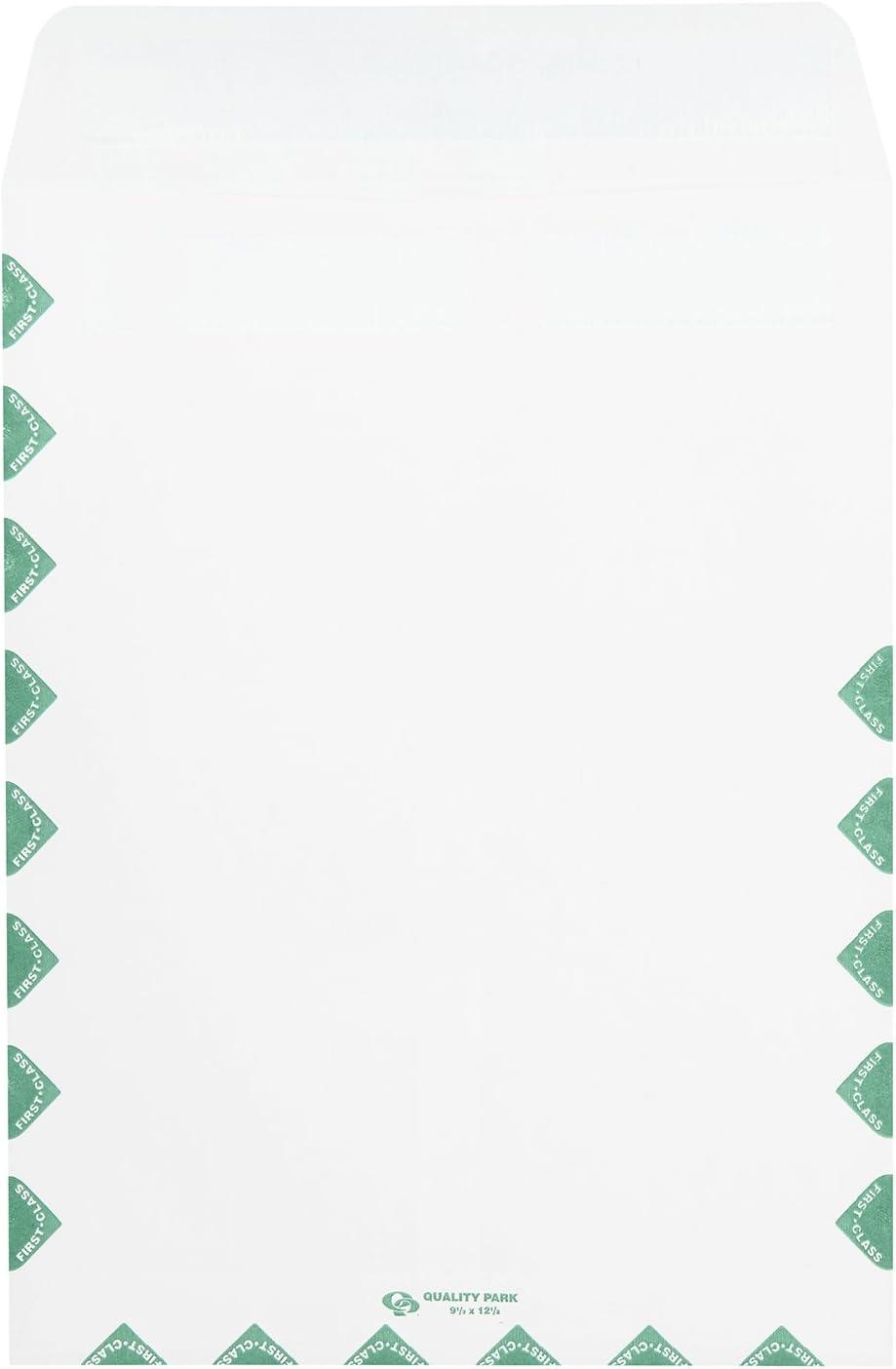 image:imageQuality Park Catalog Envelopes RediSeal First Class Border 10 x 13Inches White Box of 100 54395One Size Pack of 5