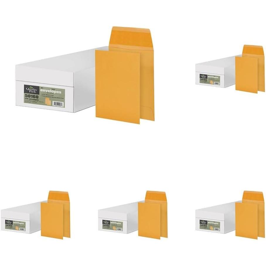 image:imageQuality Park 1 Coin Envelopes 2 14 x 3 12 Gummed Small Parts Jewelry amp Seed Envelopes for Garden Office 24 lb Kraft 500 per Box QUA501602 14 x 3 12 Pack of 5