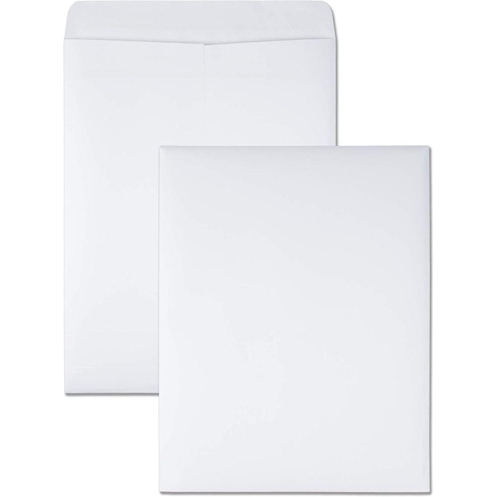 image:imageQuality Park 912 x 1212 Catalog Mailing Envelopes RediSeal Self Seal Envelope Closure Durable 28 lb White Wove Paper 100 per Box QUA43617