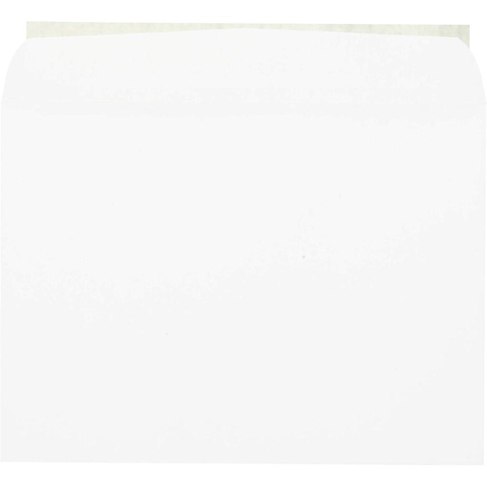 image:imageQuality Park OpenSide Booklet Envelope 10 12 Cheese Blade Flap RediStrip Adhesive Closure 9 x 12 White 100Box