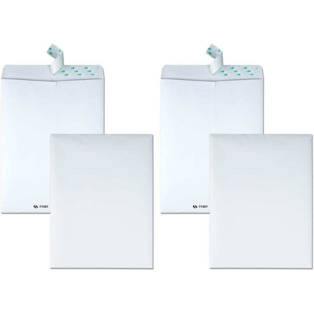 image:imageQuality Park TechNoTear Catalog Envelope RediStrip White 10 x 13 100 per Box 7739710x13 Pack of 2