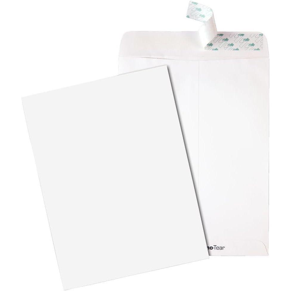 image:imageQuality Park TechNoTear Catalog Envelope RediStrip White 10 x 13 100 per Box 773979x12
