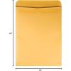 Quality Park 12 x 15-1/2 Catalog Envelopes with Self Seal Closure, for Mailing, Storage and Organizing, 28 lb. Brown Kraft, 250/Box (QUA44062)(100 Count)