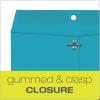 Quality Park 38736 Fashion Color Clasp Envelope, 9 x 12, 28lb, Yellow (Pack of 10)(Blue)