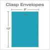 Quality Park 38736 Fashion Color Clasp Envelope, 9 x 12, 28lb, Yellow (Pack of 10)(Blue)