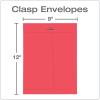 Quality Park 38736 Fashion Color Clasp Envelope, 9 x 12, 28lb, Yellow (Pack of 10)(Red)