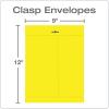 Quality Park 38736 Fashion Color Clasp Envelope, 9 x 12, 28lb, Yellow (Pack of 10)(Yellow)