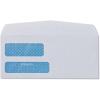 Quality Park Double Window Security-Tinted Check Envelope, 8 5/8, Commercial Flap, Gummed Closure, 3.63 X 8.63, White, 1,000/box