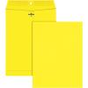 Quality Park 38736 Fashion Color Clasp Envelope, 9 x 12, 28lb, Yellow (Pack of 10)(Yellow)