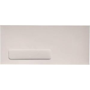 Quality Park #10 Laser/Inkjet Window Envelopes, Gummed, White Wove, 4.125 x 9.5, 500 per Box, (21384)