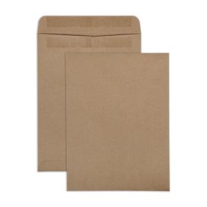Quality Park 100% Recycled Kraft Catalog Envelope, Redi-Seal, Brown Kraft, 9 x 12, (43511)