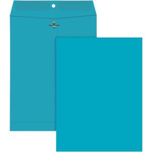 Quality Park 38736 Fashion Color Clasp Envelope, 9 x 12, 28lb, Yellow (Pack of 10)(Blue)