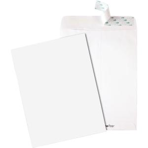 Quality Park Tech-No-Tear Catalog Envelope, Redi-Strip, White, 10 x 13, 100 per Box, (77397)(9×12)