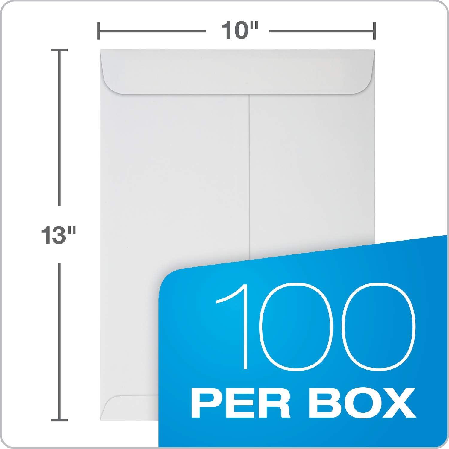 image:imageQuality Park 10 x 13 Catalog Envelopes RediSeal SelfSealing Closure for Mailing Storing Organizing 28 lb White Wove 100 per Box QUA43717Large