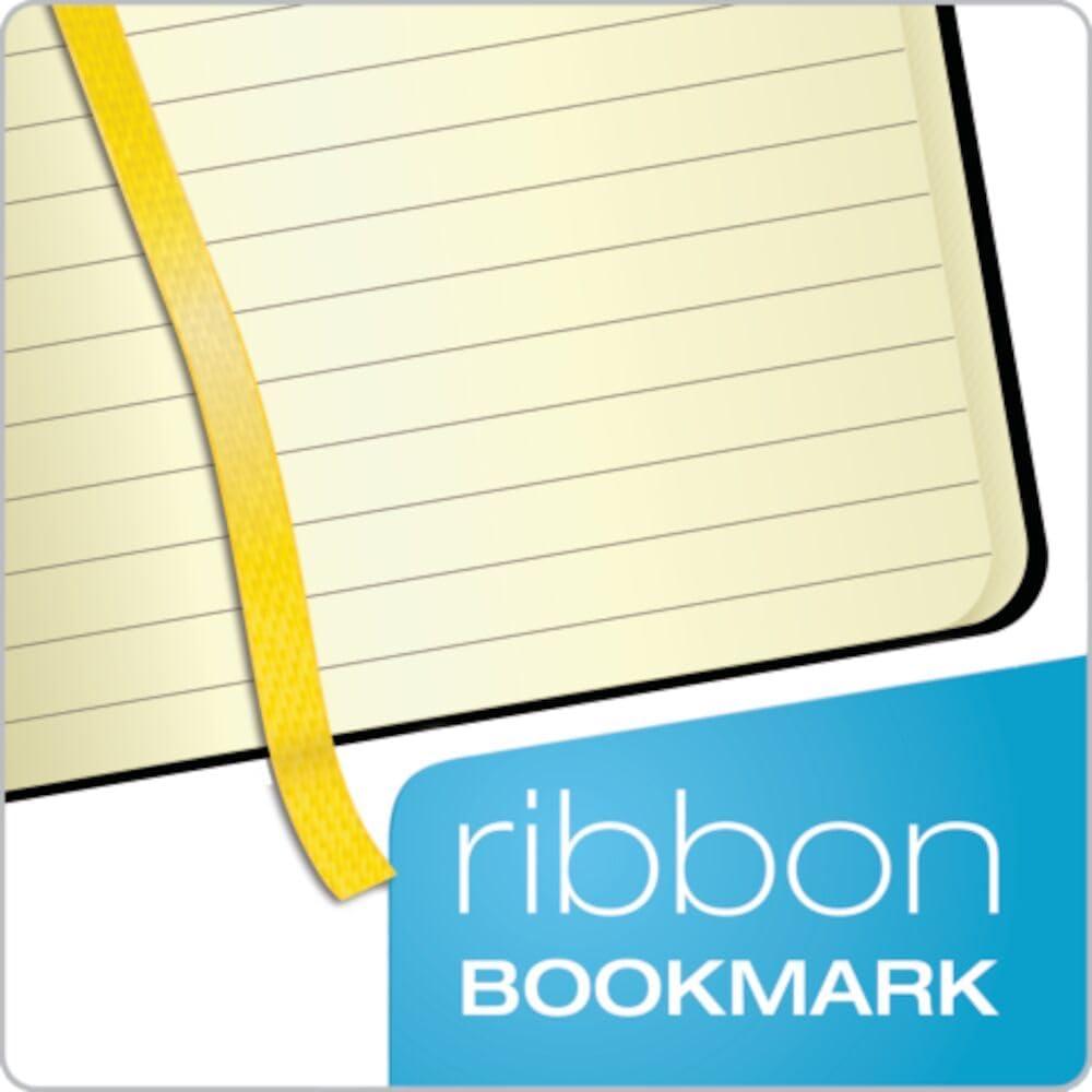image:imageTops Oxford Idea Collective Hardcover Journal 5 x 814 Lined Pages Black Embossed Cover Cream Paper Interior Pocket 240 Pages 56872Medium 814 x 5