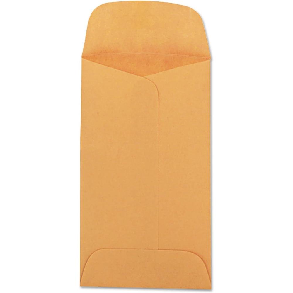 image:imageQuality Park 3 CoinSmall Part Envelopes Gummed Brown Kraft 500 per Box 502603 212 x 414