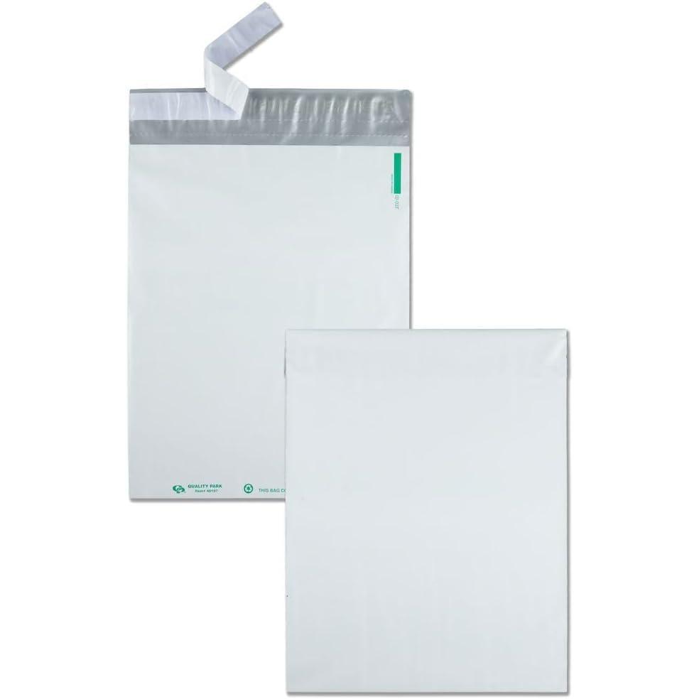 image:imageQuality Park Poly Mailer RediStrip White 10 x 13 100 per Box 46197