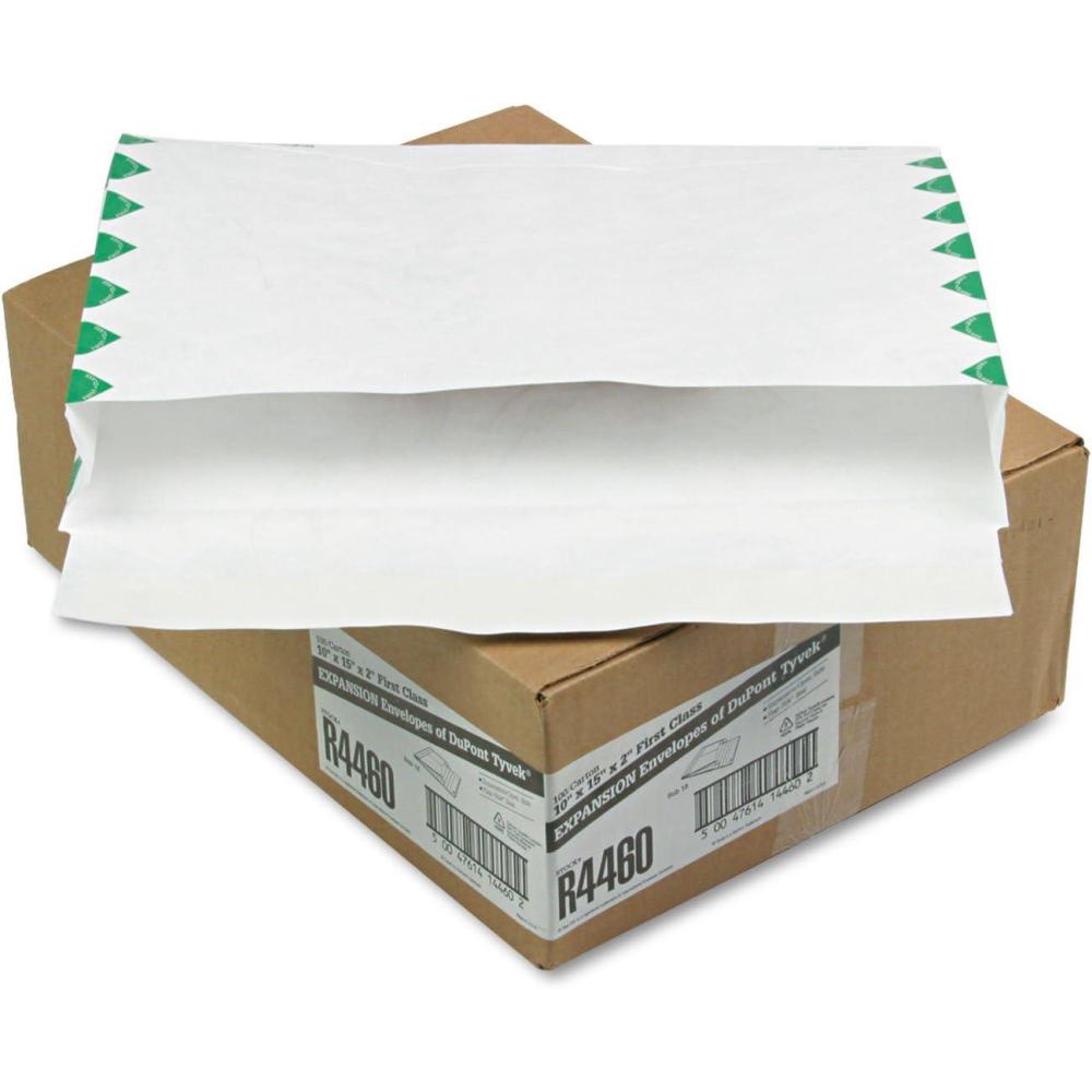 image:imageSurvivor R4460 Tyvek Booklet Expansion Mailer 1st Class 10 x 15 x 2 White 18lb Case of 100