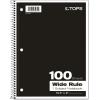 Oxford 1-Subject Notebook, 8″ x 10-1/2″, Wide Rule, 100 Sheets (65031)