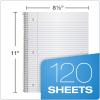 Oxford 3-Subject Notebook, 8-1/2″ x 11″, College Rule, 120 Sheets, 2 Dividers (65361)