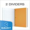 Oxford 3-Subject Notebook, 8-1/2″ x 11″, College Rule, 120 Sheets, 2 Dividers (65361)