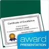 Oxford Certificate Holders, Letter Size, Burgundy, 5 per Pack5 (29900585BGD)(Green)