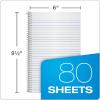 Oxford Kraft Cover Notebook, 9.5 x 6 Inches, College Rule, 80 Sheets Each, Blue Covers, Box of 24 (65121)