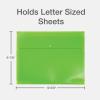 Oxford Plastic Expanding Files, 8 Pack of 5 Pocket File Organizers with 4 Tabs and Snap Closure, Letter Size Paper, 2 Black, 3 Blue, 3 Green (52005)(Black  Blue  Green)