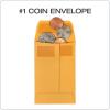 Quality Park #1 Coin and Small Parts Envelopes, Self Seal, for Home, Office, Garden, 24 lb Brown Kraft, 2-1/4 x 3-1/2 Inches, 500/Box (QUA50763)(250 Count (Pack of 1))