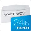 Quality Park #10 Envelopes, Premium Embossed, 4-1/8 x 9-1/2 Inches, 24 lb White, Gummed, 500 per Box (QUA11130)