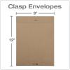 Quality Park 38711 100% Recycled Brown Kraft Clasp Envelope, 9 x 12, Brown Kraft (Box of 100)(9 x 12 Inches)